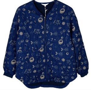 Johnny Was Women's Quilted Calme Jacket Zodiac Print